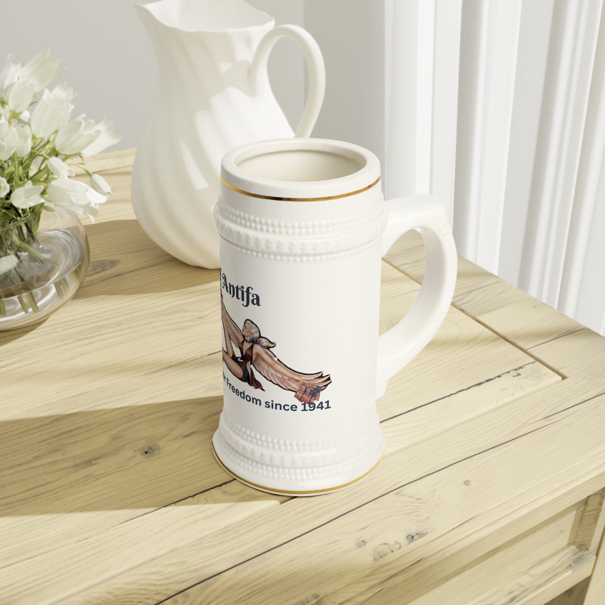 Queens of Antifa Stein Mug - Girlie Rules