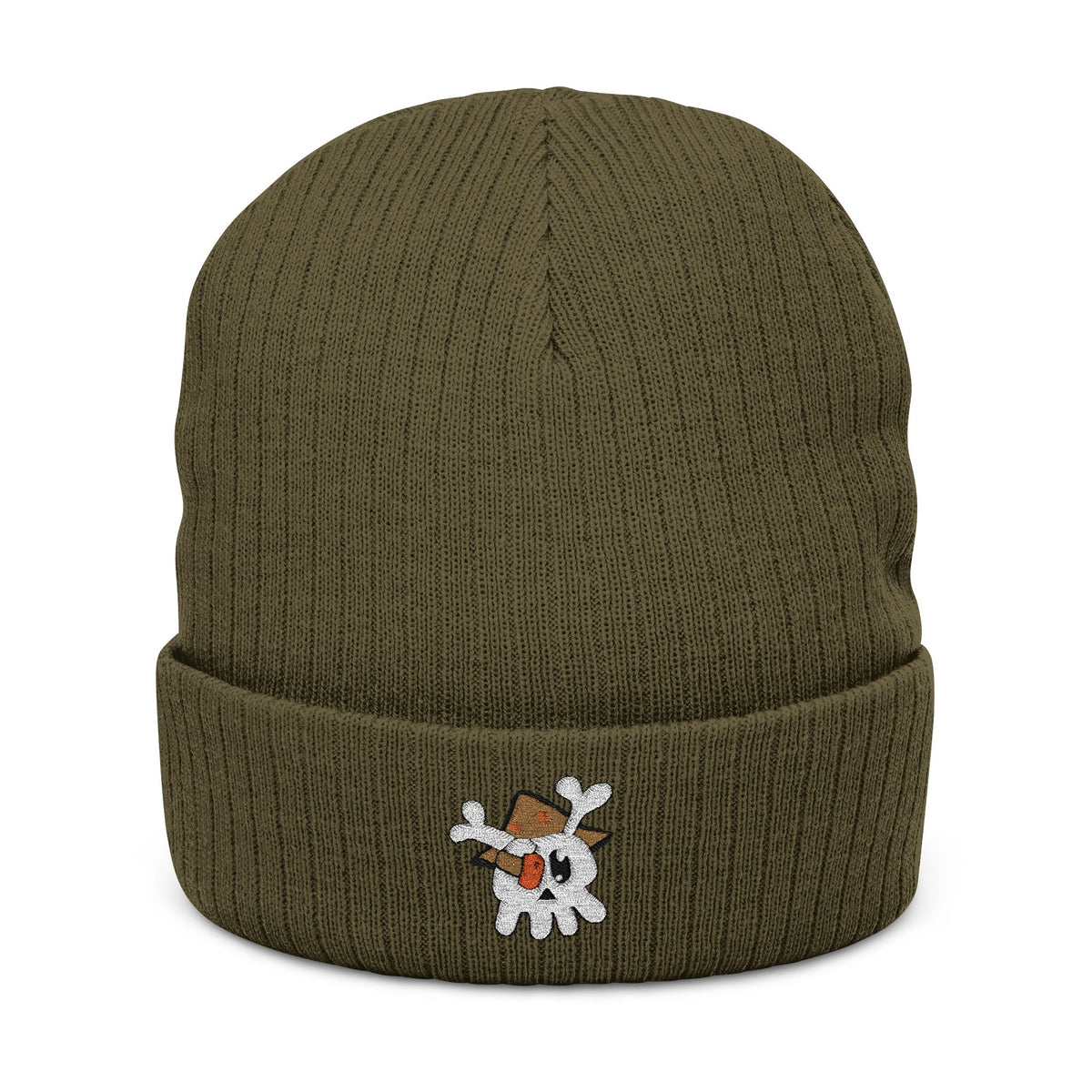 Ribbed Knit Beanie (Embroidery)
