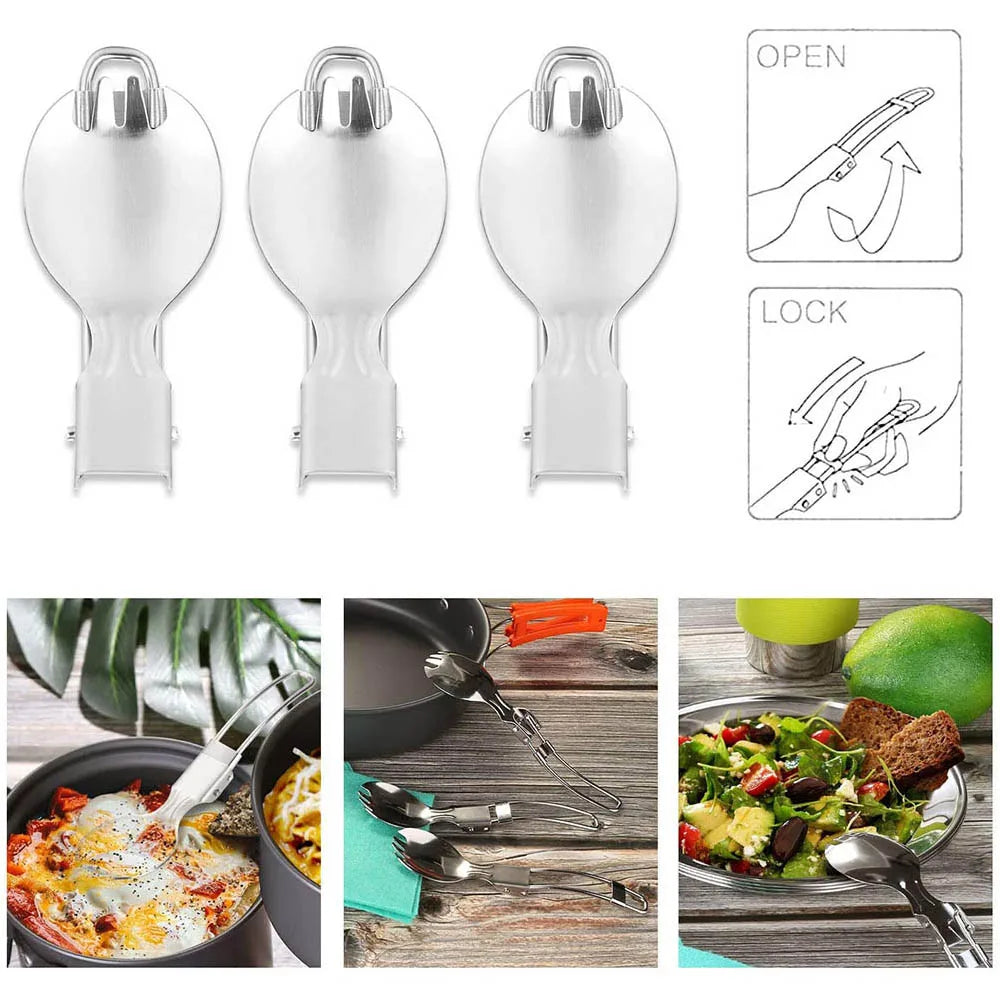 Camping Cookware Kit Orange