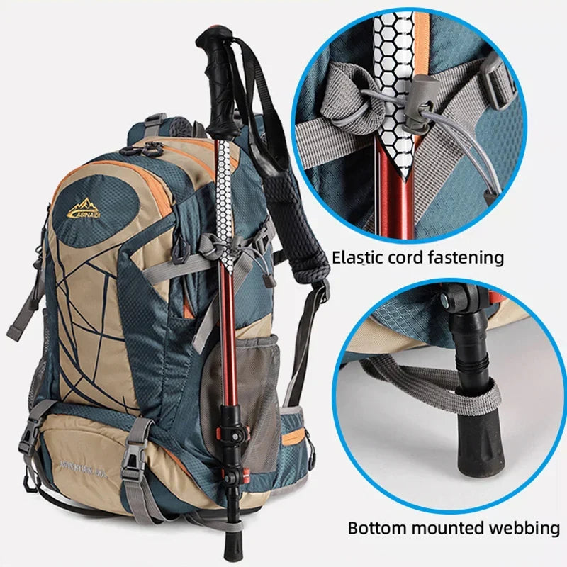 Climbing Camping Backpack Gear Storage Blue